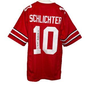 Art Schlichter Autographed The Ohio State Buckeyes Jersey Inscribed JSA COA